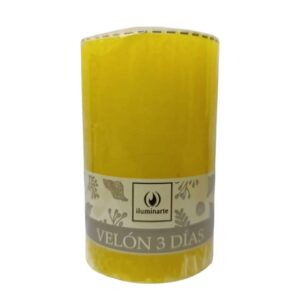 Velón 3 días x 1u. X 8cm AMARILLA
