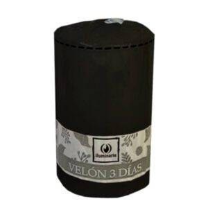 Velón 3 días x 1u. X 8cm NEGRA