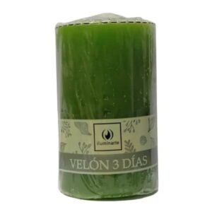 Velón 3 días x 1u. X 8cm VERDE