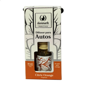 Difusor para autos y pequeños ambientes - Fragancia Citric Orange