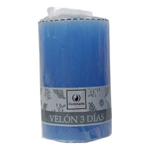 Velón 3 días x 1u. X 8cm CELESTE