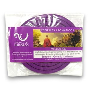 Espirales x 4 Unid. / Meditacion: Sandalo, Geranio e Incienso