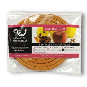 Espirales x 4 Unid. / Naranja - Jengibre