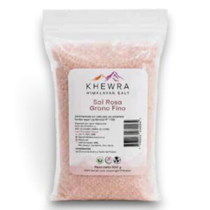 *Sal ROSADA FINA YODADA - Bolsa zipper 500gr.