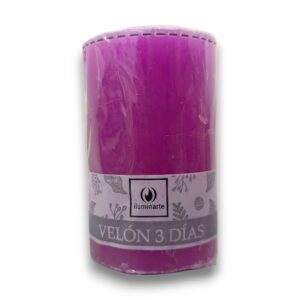 Velón 3 días x 1u. X 8cm FUCSIA