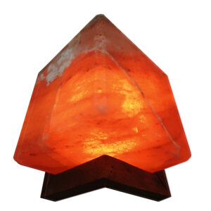 Lámpara de Sal Forma de CUBO con Base DIAGONAL