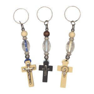 Llavero Cruz de Madera