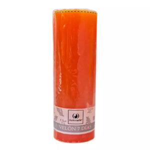 Velón 7 días x 1u. X 16cm NARANJA