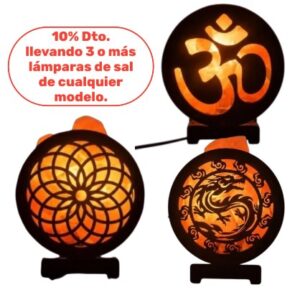 Cuenco de Madera con Piedras de Sal (Varias figuras)