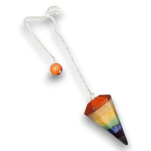 Péndulo 7 Chakras Facetado