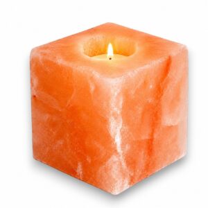 *Porta vela de Sal del Himalaya forma CUBO