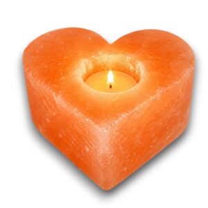 *Porta vela de Sal del Himalaya forma CORAZÓN