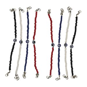 Pulsera Mostacilla con Ojo / Vs colores