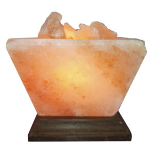 Lámpara de Sal de la Abundancia CUADRADA INCLINADA