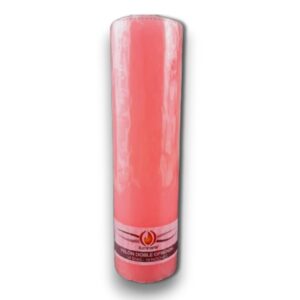 Velón 14D Doble Ofrenda 24cm ROSA