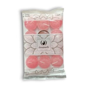 Vela de Noche - ROSAS Chicas para Hornito (12u.)
