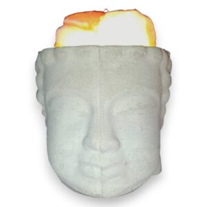 **Lámpara de Sal BUDA Cemento 10 cm.