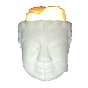Lámpara de Sal Buda Cemento 10 cm.