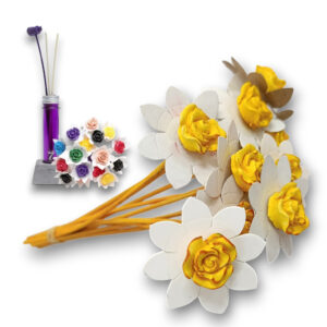 Varilla Flor para Difusor Amarillo