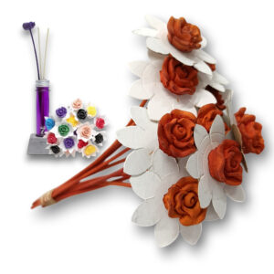 Varilla Flor para Difusor Naranja