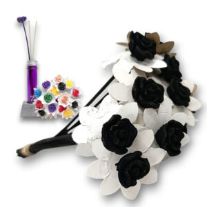 Varilla Flor para Difusor Negro