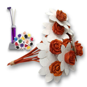 Varilla Flor para Difusor Rosa