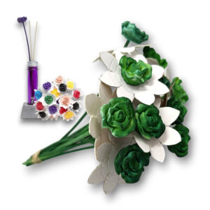 Varilla Flor para Difusor Verde