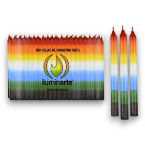 Velas Largas 7 Colores