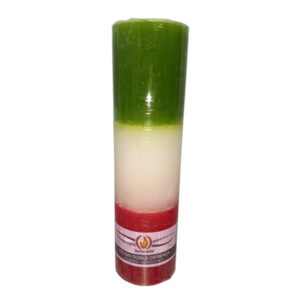 Velas 14D Doble Ofrenda Comb. 24cm VERDE / BLANCA / ROJA